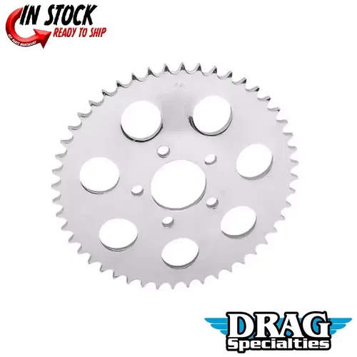 Drag Specialties 1210-0377 Chrome 530 Chain Conversion Rear Sprocket 46 Tooth