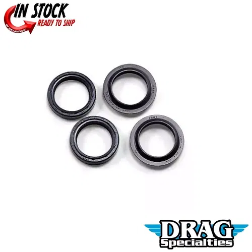DRAG SPECIALTIES 0407-0343 Fork Seal/Dust Wiper Kit 41 mm x 54.4 mm x 12 mm
