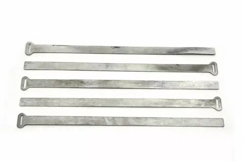 Cadmium Feed Oil Line Straps for Harley Davidson by V-Twin
