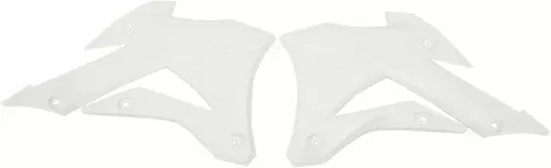 UFO White Radiator Shrouds Scoops For Kawasaki KX 85 100 14-15  KA04728-041