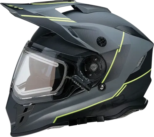Z1R Range Snow Helmet - Bladestorm - Electric - Dual Pane - Gray/Black/Hi-Viz