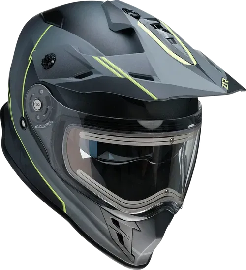 Z1R Range Snow Helmet - Bladestorm - Electric - Dual Pane - Gray/Black/Hi-Viz