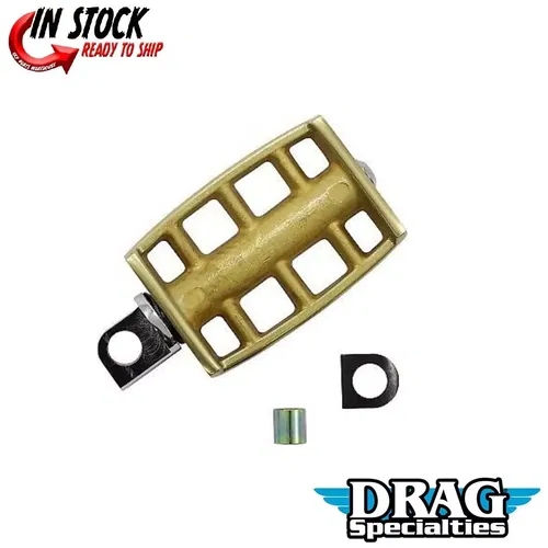Drag Specialties 1112-0031 Brass Kickstarter Pedal for Harley Kickstart