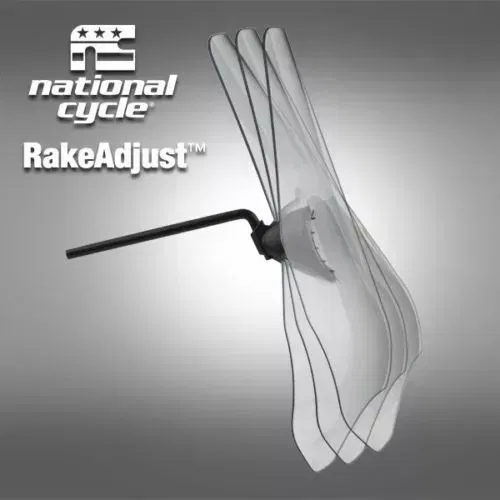 National Cycle Deflector Screen Windshield QuickSet Clear 1" N25042