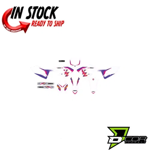 D'COR VISUALS COMPLETE RETRO  GRAPHICS KIT YAMAHA 2022-2024 YZ125 YZ250