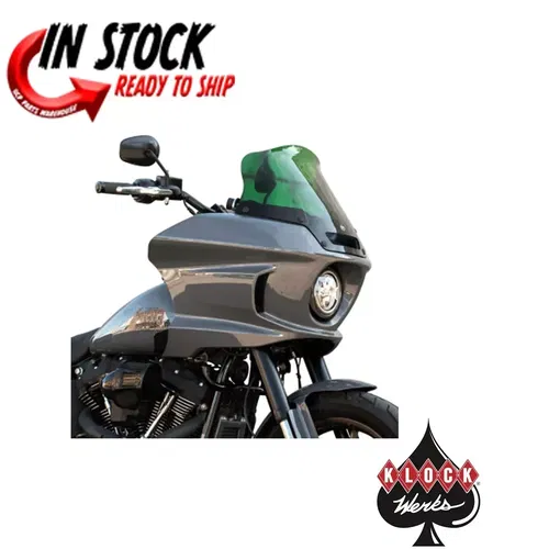KLOCK WERKES FLARE WINDSHIELD GREEN  8" 2022-24 SOFTAIL LOW RIDER ST FXLRST