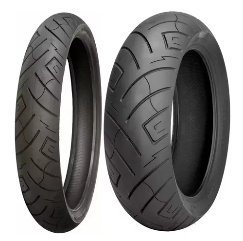 Shinko 80/90-21 & 200/55R17 777 Tire Set For 07-10 Harley-Davidson FXST/B/C/S