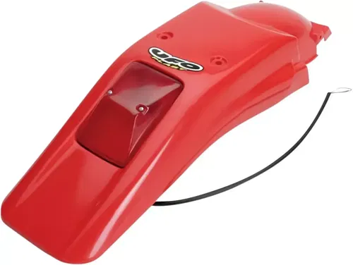UFO Enduro Rear Fender with Light 00_12 XR Red HO03611069