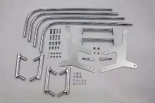 Chrome Saddlebag Guard Kit fits Harley Davidson 49-2504