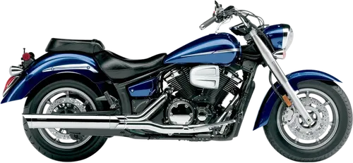 COBRA Scalloped Muffler -YAMAHA 2007-2015 XVS 1300 V-STAR Chrome Fits 2275