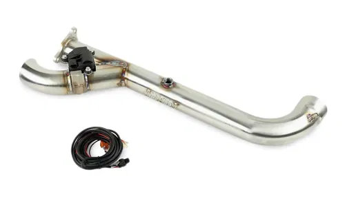 TRINITY SIDE PIECE HEADER PIPE W ELECTRONIC CUTOUT POLARIS 20-23 RZR PRO XP