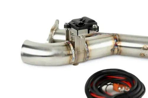 TRINITY SIDE PIECE HEADER PIPE W ELECTRONIC CUTOUT POLARIS 20-23 RZR PRO XP