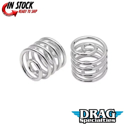 DRAG SPECIALTIES 0820-0010 Seat Springs- Chrome - 2"