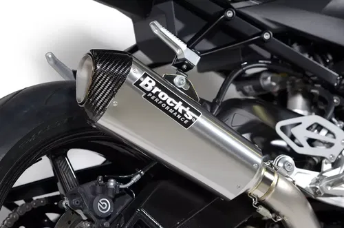 BROCKS PERFORMANCE CT SINGLE FULL EXHAUST SYSTEM 16" MUFFLER BMW 2017-20 S1000R
