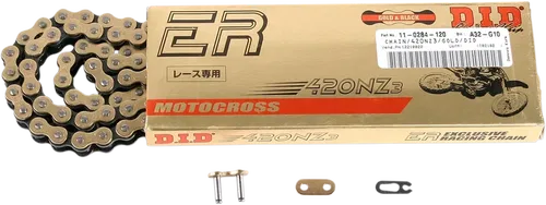 DID Fits 420 NZ3 - High-Performance Motorcycle Chain - 120 Links - Gold