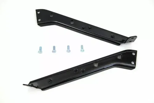 Black Saddlebag Guard Kit Brackets for Harley Davidson by V-Twin
