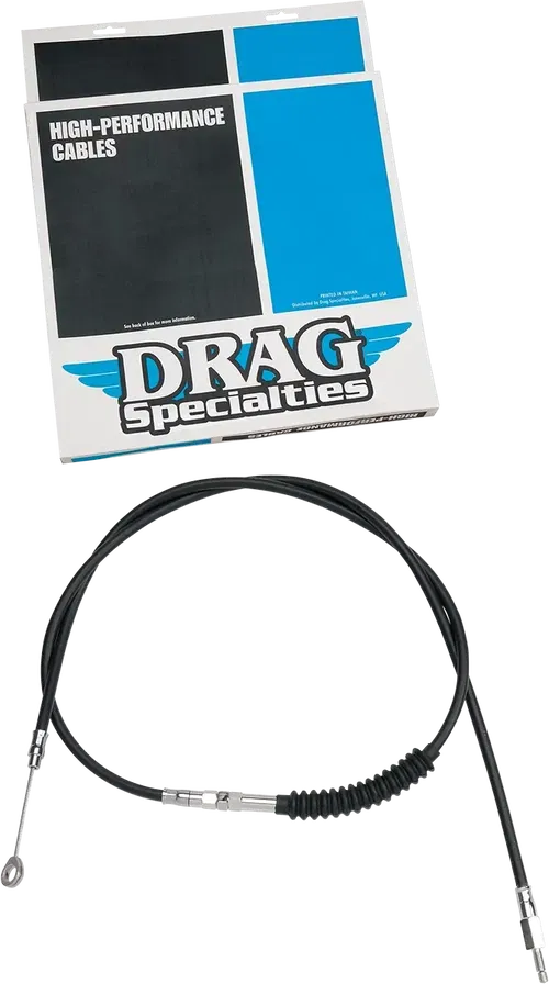 DRAG SPECIALTIES High-Efficiency Black Vinyl Clutch Cable - 67" 4322512HE
