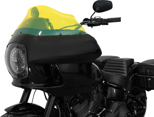 KLOCK WERKS Kolor Flare* Windshield - 9" - Yellow Ice - Fits FXRP KWW-02-0609