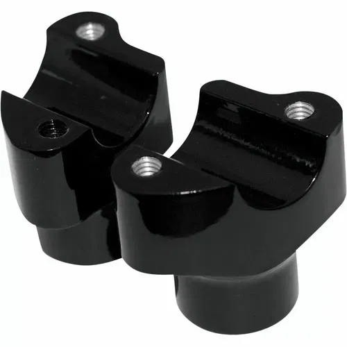 Drag Specialites Gloss Black 1.5" Straight Buffalo Risers for Most Harley Models