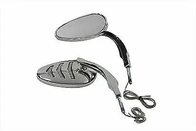 Detonator LED Mirror Set Billet for Harley Davidson by V-Twin