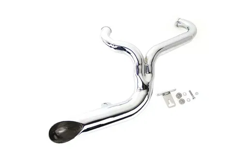 FXD 2:1 Lake Side Pipe Exhaust Chrome fits Harley-Davidson 1991-2005 FXD 30-0711