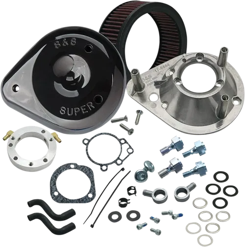 S&amp;S CYCLE Teardrop Fits Air Cleaner Kit - Gloss Black 170-0181A