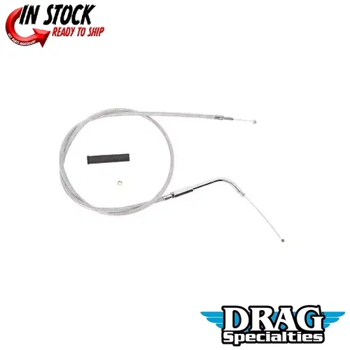 Drag Specialties 0651-0112 46" Stainless Braided Idle Cable