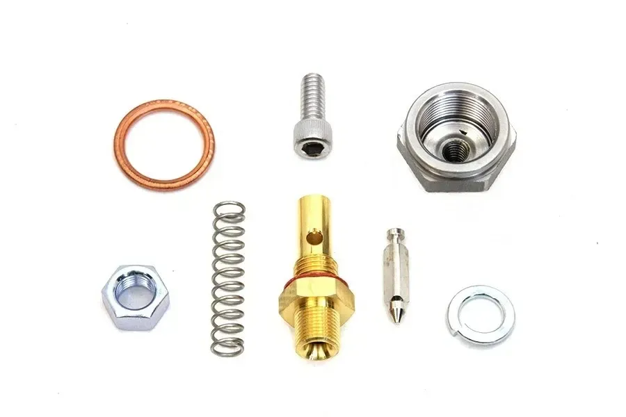 Lock Nut with Linkert Needle and Seat Kit Zinc fits Harley Davidson V-Twin