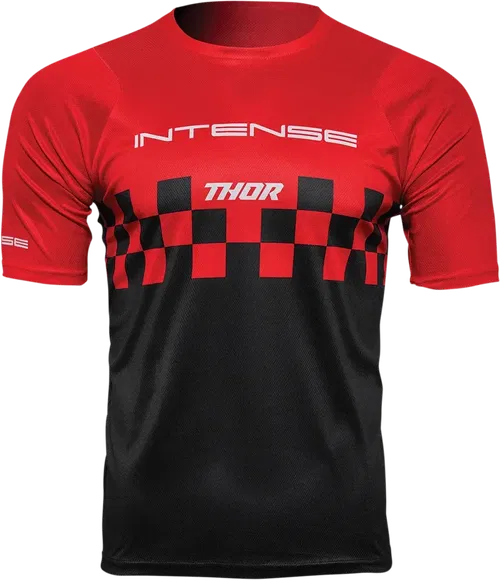 THOR Intense Assist Chex Short-Sleeve Jersey - Red/Black - Medium 5120-0140