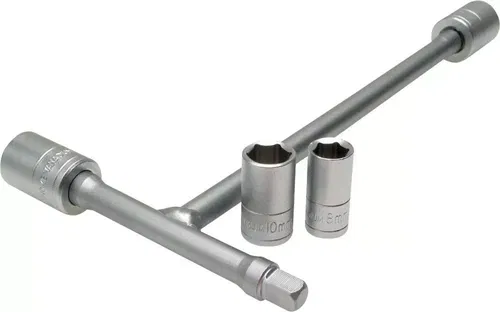 Motion Pro Tri-Drive Mini T-Handle Kit 1/4" w/ 8 10 12 13 Sockets 08-0389