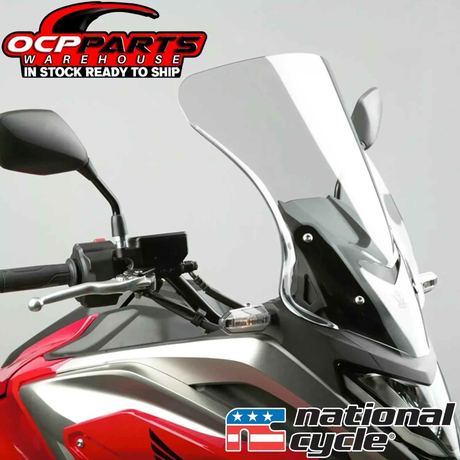 NEW! National Cycle VStream Mid Light Tint Windscreen for Honda 21-2024 NC750X