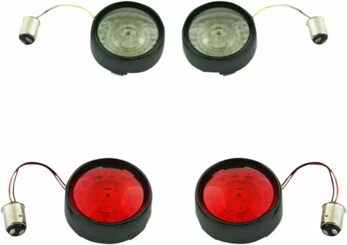 Custom Dynamics ProBEAM Black Bullet Bezel Turn Signal Insert Kit 2020-1696
