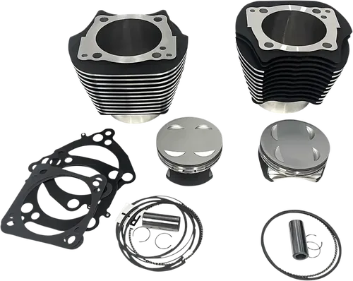 REVOLUTION PERFORMANCE, LLC Cylinder Kit - 143" - Black With Highlighted Fins -
