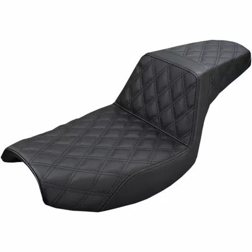 Saddlemen Black Lattice Stitch Step-Up Seat Fits Harley FXR Models 0805-0132