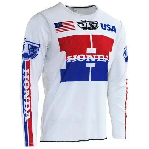 HONDA JT RACING RETRO FLO FORM JERSEY AUTHENTIC 1981 TEAM USA MXDN - PICK SIZE