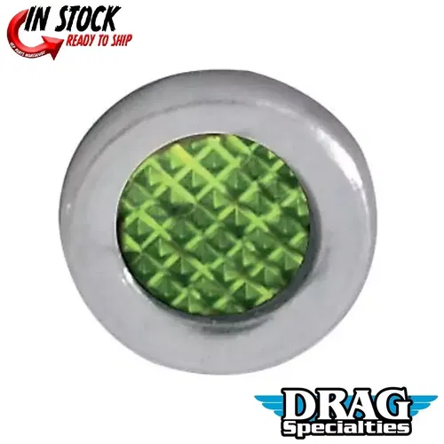 DRAG SPECIALTIES 2212-0110 Green Snap-In Indicator Light 0.30"