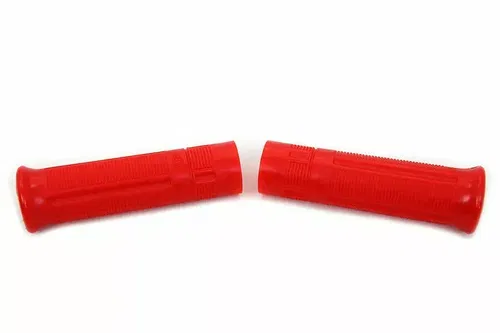 Red Beck Plastic Grip Set for Harley Davidson by V-Twin