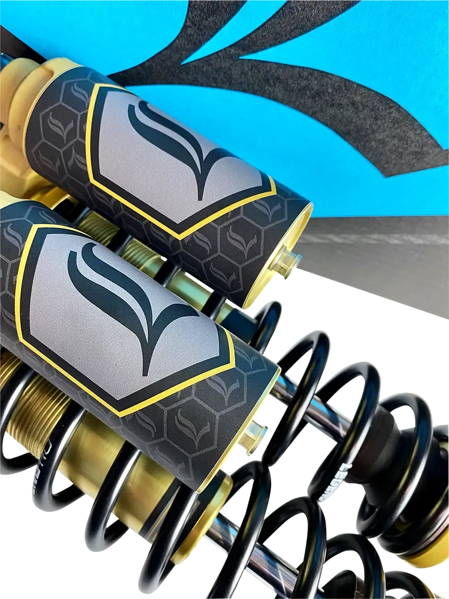 LEGEND SUSPENSION REVO ARC Piggyback Shocks - Heavy Duty - Clear - 13" - Fits