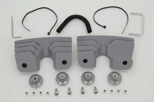 Head Bolt and Spark Plug Cover Silver Kit for Harley Davidson  by V-Twin