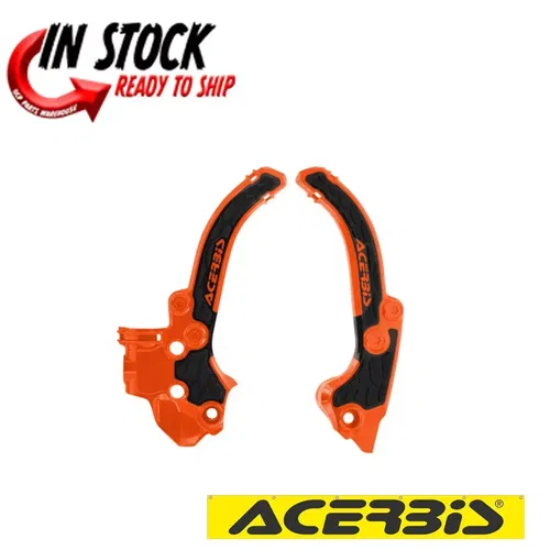 ACERBIS X-GRIP FRAME GUARDS BLACK/ORANGE KTM 2024-2025 KTM 50SX 2985911008