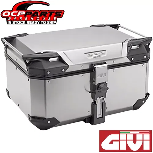 NEW GIVI OUTBACK EVO 58 LITER SILVER TOP CASE OBKE58AA