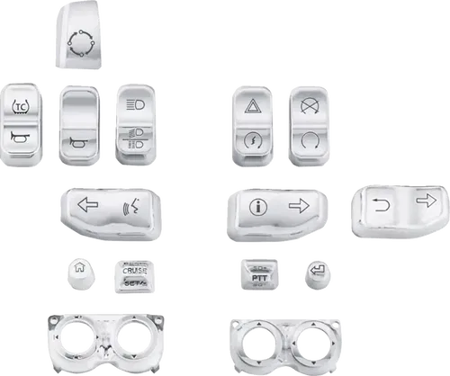 DRAG SPECIALTIES Fits SwitCh Cap Kit - Chrome H18-0358CO-C