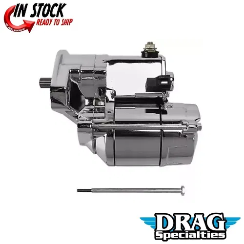Drag Specialties 80-1002 1.4kW Chrome High-Performance Starter 99-06 Big Twin