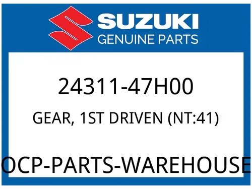 Suzuki OEM Part 24311-47H00 GEAR,1ST DRIVEN (NT:41)