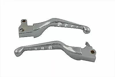 Chrome Drilled Hand Lever Set for Harley Davidson by V-Twin