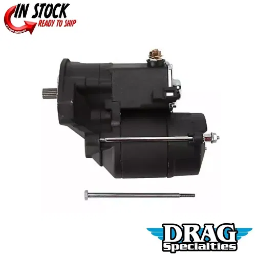 Drag Specialties 80-1001 Black 1.4 kW High-Performance Starter Motor