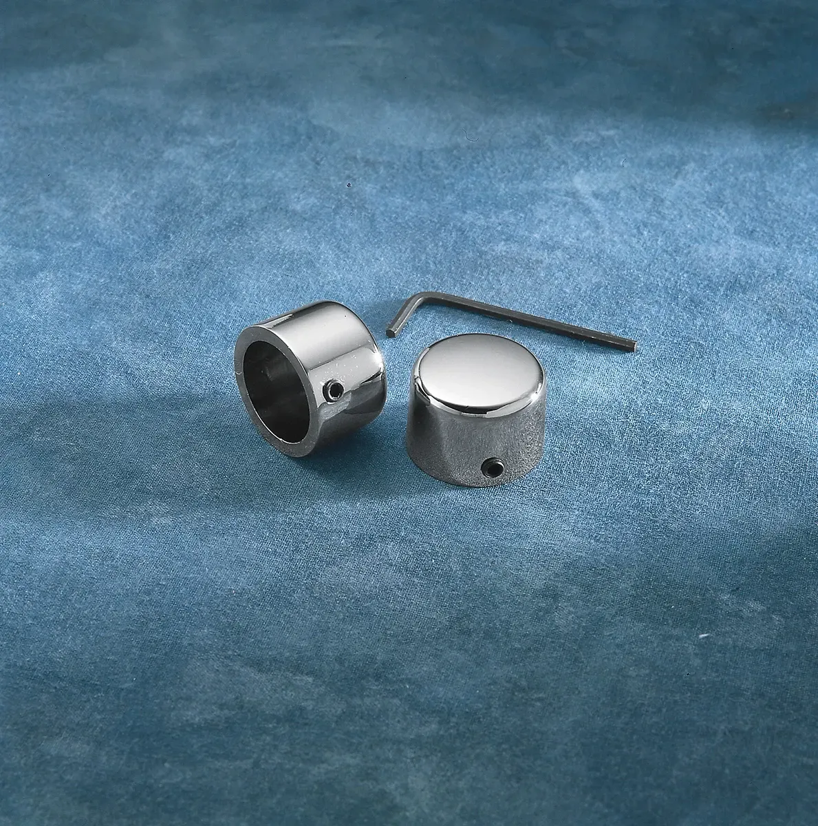 DRAG SPECIALTIES Chrome Handlebar Riser Bolt Caps - Fits FX/XL 16-0205A-BC101 !