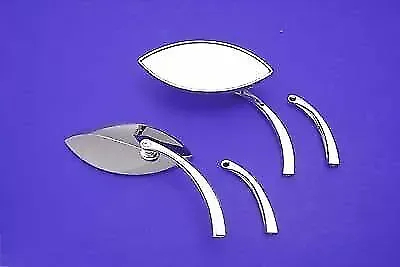 Eagle Eye Mirror Set Billet Chrome for Harley Davidson by V-Twin