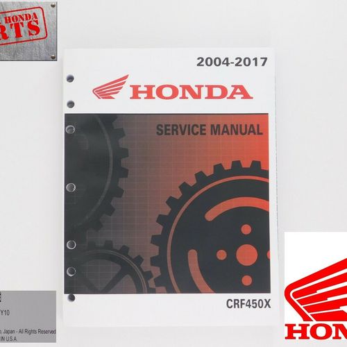 New Genuine Honda Service Manual 2005-2017 CRF450 X OEM Shop Repair Book 61MEY10