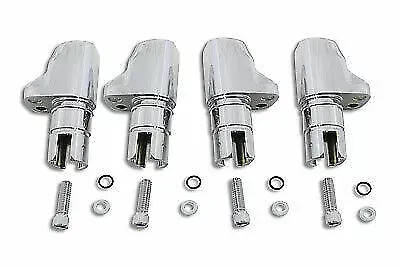 Chrome Aluminum Alloy Tappet Block Set for Harley Davidson by V-Twin